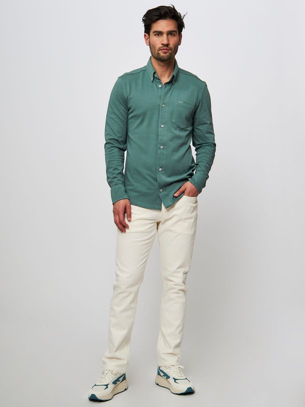 Ontdek de Bridge katoenen overhemd van Denham in de kleur groen bij Orangebag. Op werkdagen voor 21:45 besteld, morgen in huis.
