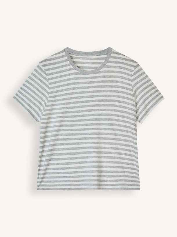 Ontdek de M451 Viscosemix gestreept T-shirt van Majestic Filatures in de kleur grijs bij Orangebag. Op werkdagen voor 21:45 besteld, morgen in huis.
