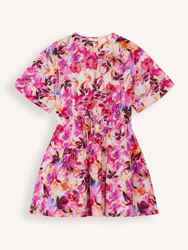 Ontdek de Nadira katoenen jurk met print van Ulla Johnson in de kleur roze bij Orangebag. Op werkdagen voor 21:45 besteld, morgen in huis.