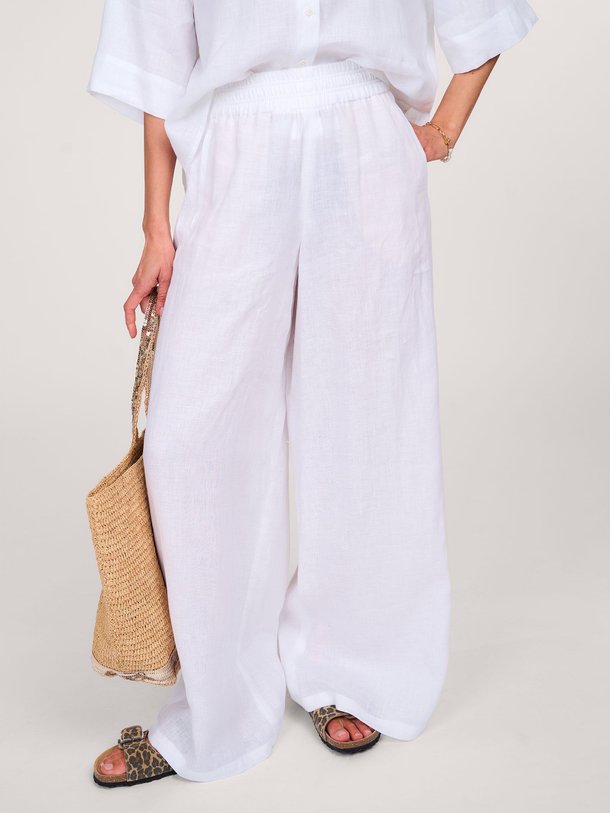 Ontdek de Ceiling linnen palazzo van Drykorn in de kleur wit bij Orangebag. Op werkdagen voor 21:45 besteld, morgen in huis.