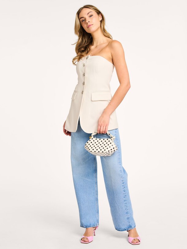 Ontdek de Viscosemix strapless top van Haute L'Amitié in de kleur ecru bij Orangebag. Op werkdagen voor 21:45 besteld, morgen in huis.