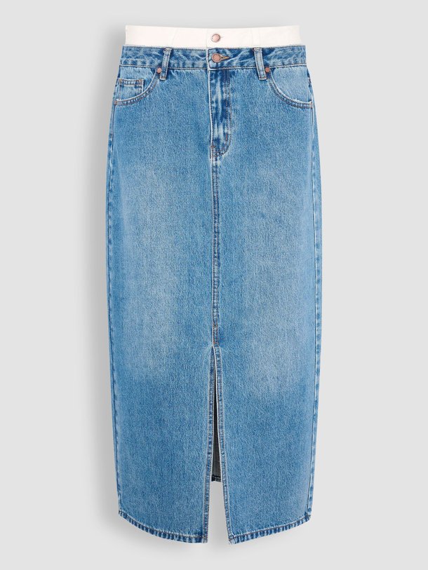 Ontdek de Liva denim rok van My Essential Wardrobe in de kleur blauw bij Orangebag. Op werkdagen voor 21:45 besteld, morgen in huis.