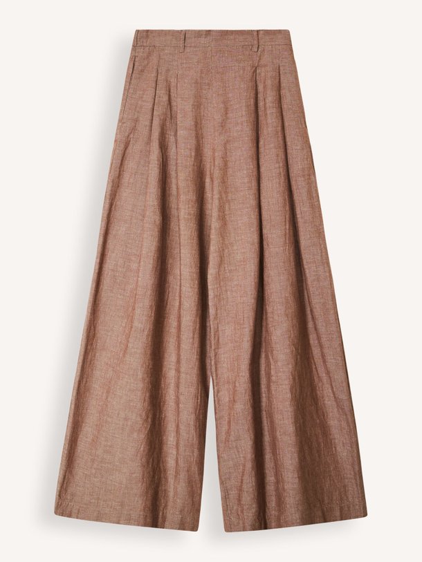 Ontdek de Sef katoen/linnenmix broek van By-Bar in de kleur Bruin bij Orangebag. Op werkdagen voor 21:45 besteld, morgen in huis.