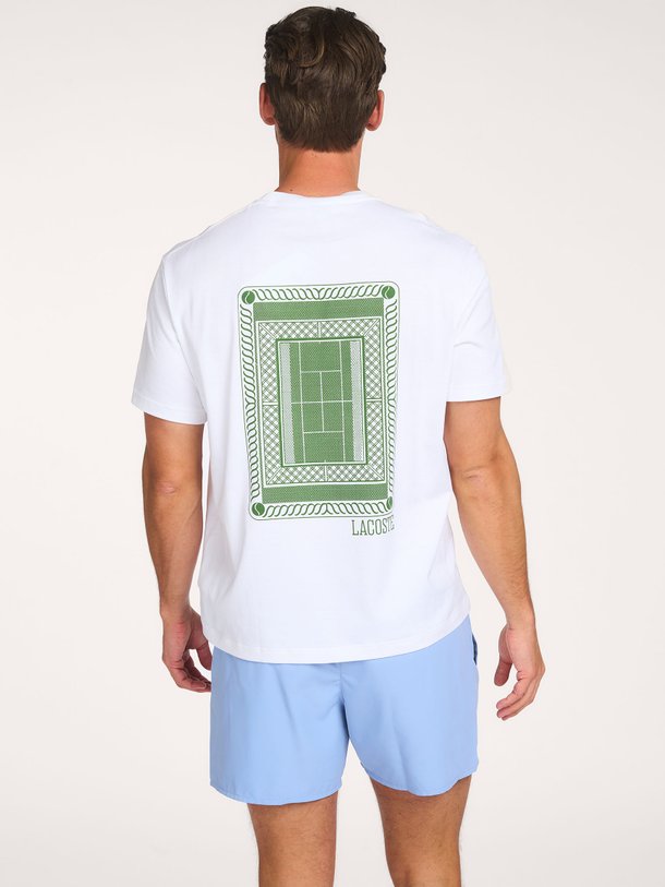 Ontdek de Katoenen logo T-shirt van Lacoste in de kleur Wit bij Orangebag. Op werkdagen voor 21:45 besteld, morgen in huis.
