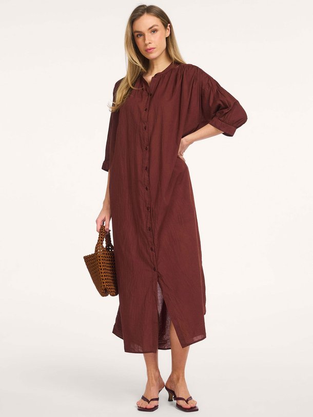 Ontdek de Wilma katoenen oversized jurk van Knit-ted in de kleur Bruin bij Orangebag. Op werkdagen voor 21:45 besteld, morgen in huis.