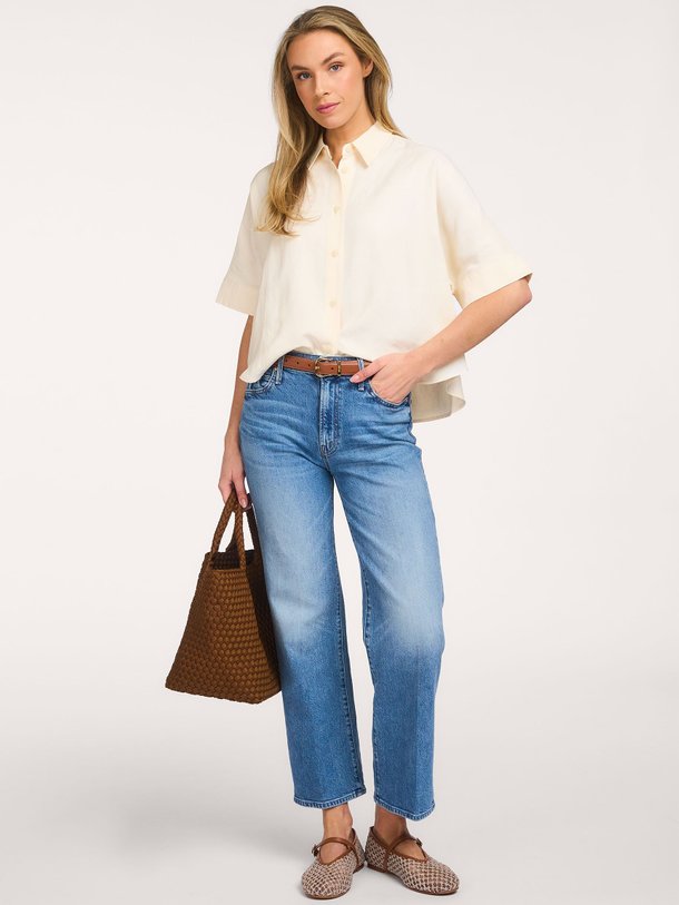 Ontdek de Ines, viscose/linnenmix blouse van Sacrécoeur bij Orangebag. Op werkdagen voor 21:45 besteld, morgen in huis.