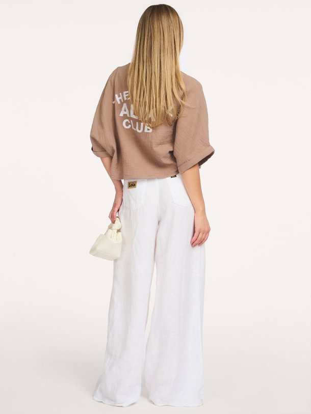 Ontdek de ladies woven oversized crinkle blouse van Alix The Label bij Orangebag. Op werkdagen voor 21:45 besteld, morgen in huis.