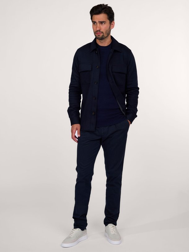 Ontdek de Geweven stretch overshirt van Profuomo in de kleur donkerblauw bij Orangebag. Op werkdagen voor 21:45 besteld, morgen in huis.