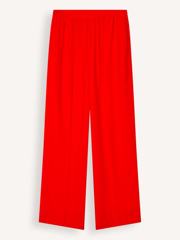 Ontdek de Harper geweven palazzo van Mads Norgaard in de kleur rood bij Orangebag. Op werkdagen voor 21:45 besteld, morgen in huis.
