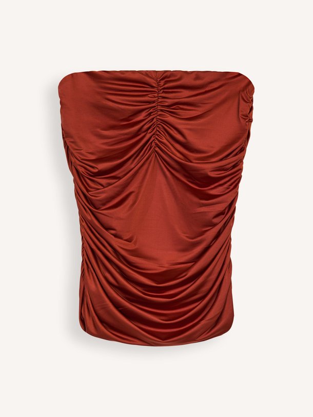 Ontdek de Jableau jersey strapless top van Essentiel Antwerp in de kleur Bruin bij Orangebag. Op werkdagen voor 21:45 besteld, morgen in huis.