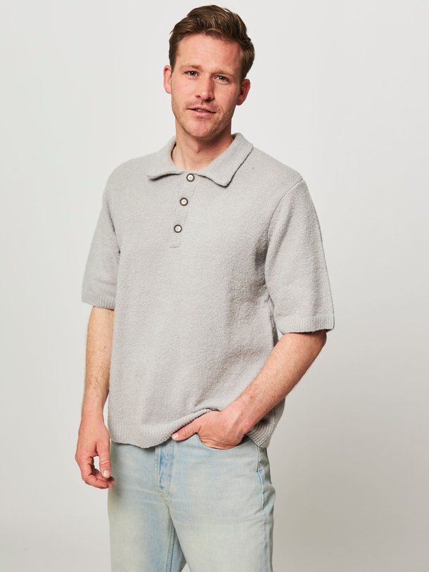 Ontdek de Eddie organic cottonmix gebreide polo van Won Hundred Men in de kleur grijs bij Orangebag. Op werkdagen voor 21:45 besteld, morgen in huis.