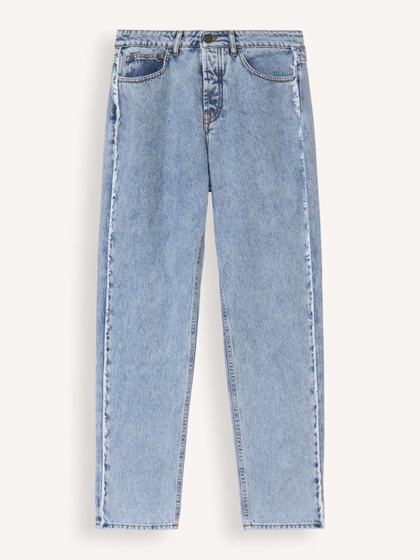 Ontdek de Terrence mid waist straight fit cropped jeans van Iben in de kleur lichtblauw bij Orangebag. Op werkdagen voor 21:45 besteld, morgen in huis.