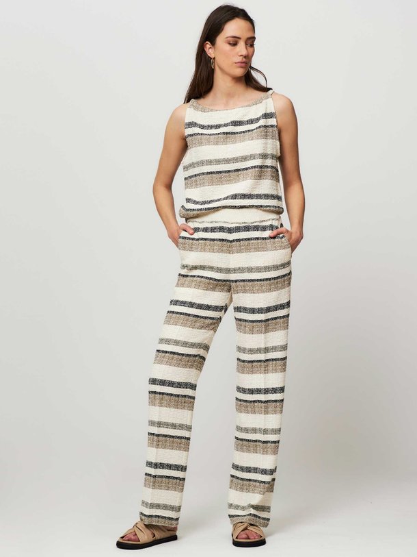 Ontdek de Paige katoenmix bouclé wide leg broek van Won Hundred in de kleur ecru bij Orangebag. Op werkdagen voor 21:45 besteld, morgen in huis.