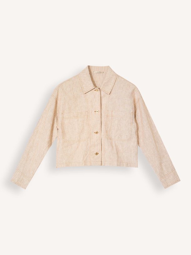 Ontdek de Notteri linnenmix blouse van Sessun in de kleur Lichtbruin bij Orangebag. Op werkdagen voor 21:45 besteld, morgen in huis.