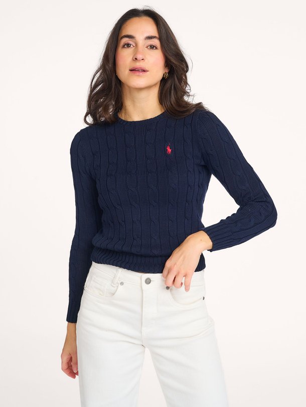 Ontdek de Katoenen kabeltrui van Ralph Lauren in de kleur donkerblauw bij Orangebag. Op werkdagen voor 21:45 besteld, morgen in huis.