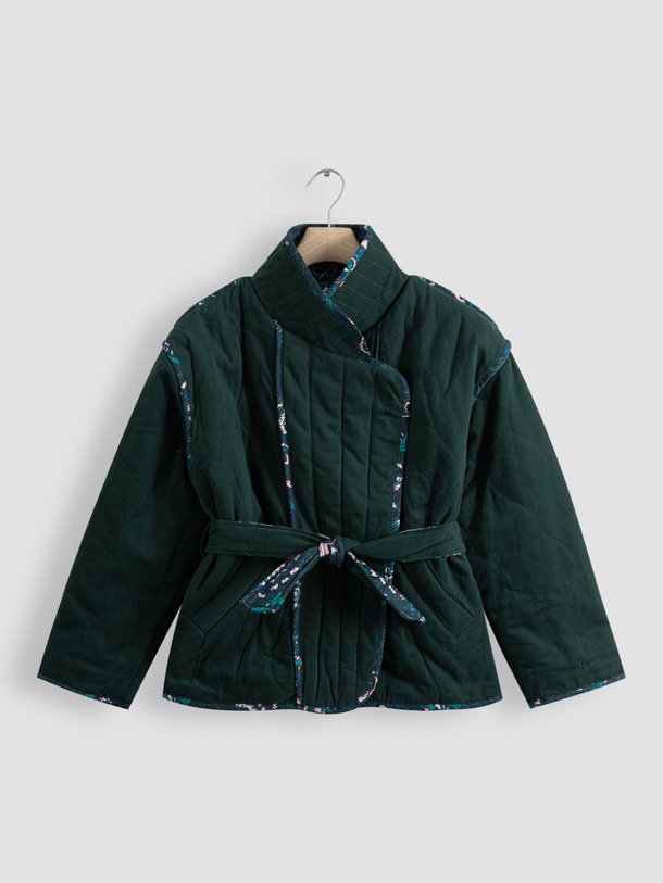 Ontdek de Ello katoenen reversible jasje van Suncoo in de kleur donkergroen bij Orangebag. Op werkdagen voor 21:45 besteld, morgen in huis.