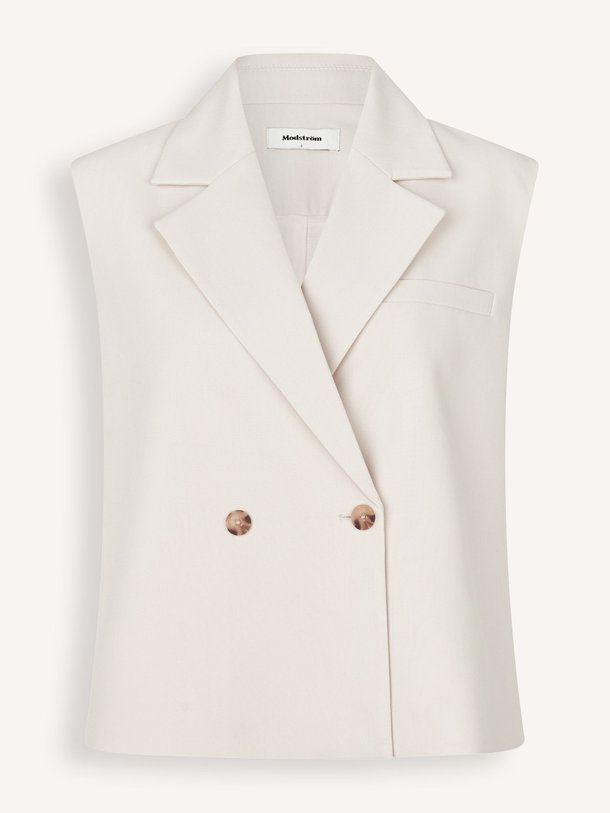 Ontdek de Gale viscosemix gilet van Modstrom in de kleur Ecru bij Orangebag. Op werkdagen voor 21:45 besteld, morgen in huis.