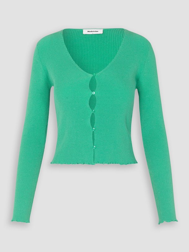 Ontdek de Doris viscosemix rib vest van Modstrom in de kleur groen bij Orangebag. Op werkdagen voor 21:45 besteld, morgen in huis.