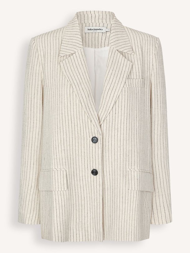 Ontdek de Ryan rayon/linnenmix blazer met krijtstreep van Lollys Laundry in de kleur crème bij Orangebag. Op werkdagen voor 21:45 besteld, morgen in huis.