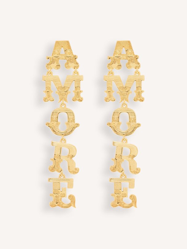 Ontdek de Amore vergulde oorhangers van Anna + Nina in de kleur Goudkleur bij Orangebag. Op werkdagen voor 21:45 besteld, morgen in huis.