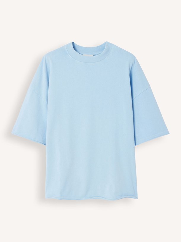 Ontdek de Afoma katoenen oversized T-shirt van American Vintage in de kleur Lichtblauw bij Orangebag. Op werkdagen voor 21:45 besteld, morgen in huis.