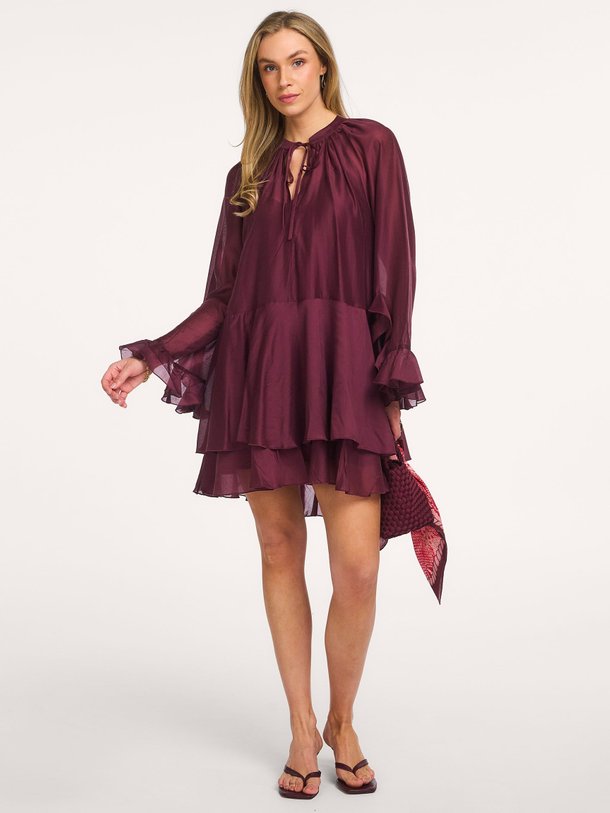 Ontdek de Sheen lyocellmix jurk van Devotion in de kleur Donkerpaars bij Orangebag. Op werkdagen voor 21:45 besteld, morgen in huis.