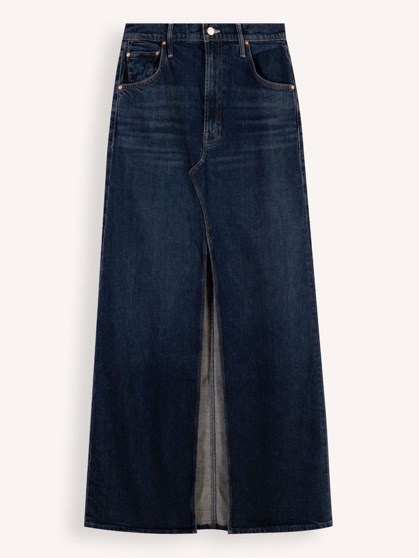 Ontdek de The Bombshell denim maxi rok van Mother in de kleur donkerblauw bij Orangebag. Op werkdagen voor 21:45 besteld, morgen in huis.