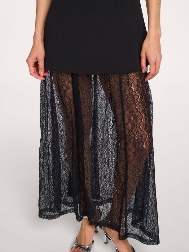 Ontdek de Geweven maxi jurk van Haute L'Amitié in de kleur Zwart bij Orangebag. Op werkdagen voor 21:45 besteld, morgen in huis.