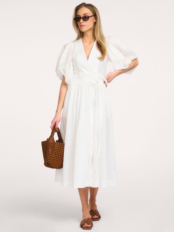 Ontdek de Lyocell/katoenmix overslag jurk van Vanessa Bruno in de kleur Ecru bij Orangebag. Op werkdagen voor 21:45 besteld, morgen in huis.