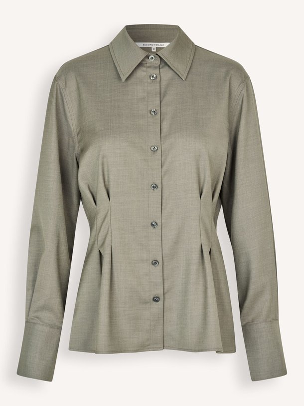 Ontdek de Sharo viscosemix blouse van Second Female in de kleur mosgroen bij Orangebag. Op werkdagen voor 21:45 besteld, morgen in huis.