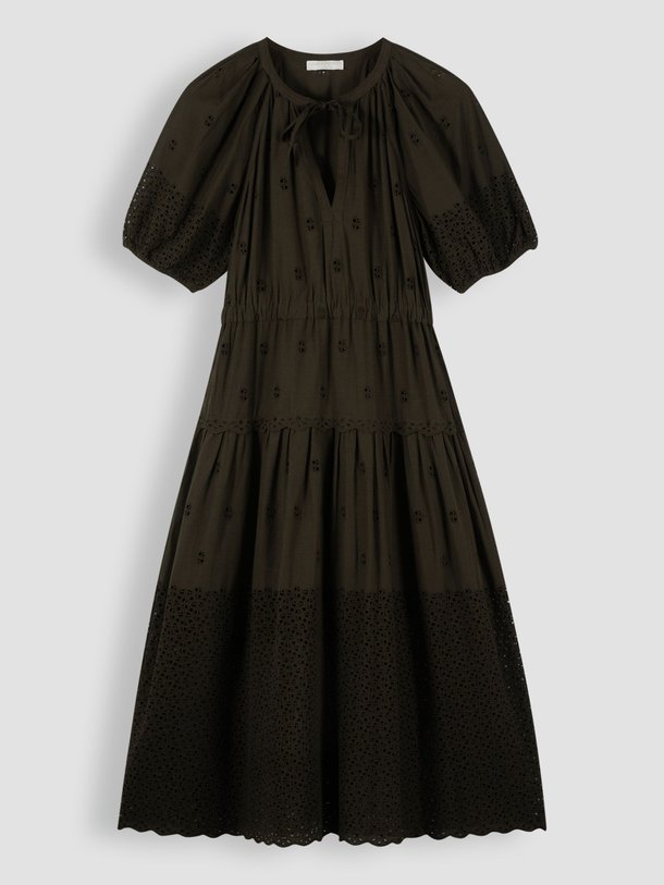 Ontdek de Nova katoenen jurk met broderie van Ulla Johnson in de kleur donkergroen bij Orangebag. Op werkdagen voor 21:45 besteld, morgen in huis.