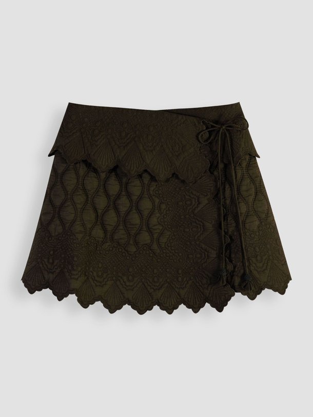 Ontdek de Taryn katoenen overslagrok met borduursel van Ulla Johnson in de kleur army bij Orangebag. Op werkdagen voor 21:45 besteld, morgen in huis.
