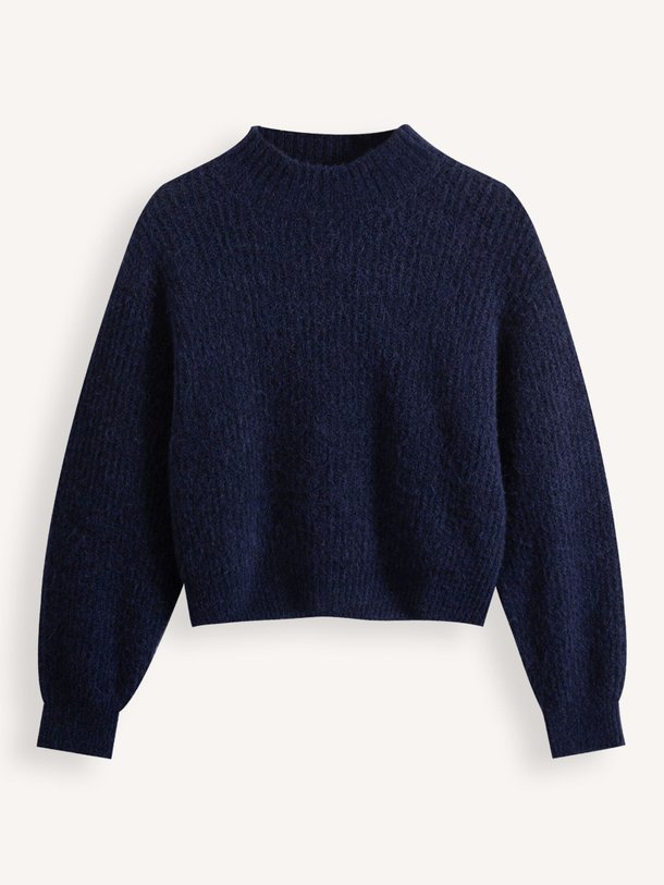 Ontdek de East alpacamix trui van American Vintage in de kleur donkerblauw bij Orangebag. Op werkdagen voor 21:45 besteld, morgen in huis.