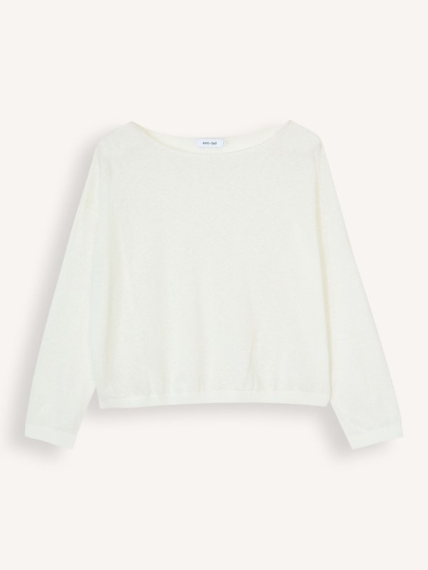 Ontdek de Gil katoenmix trui van Knit-ted in de kleur Wit bij Orangebag. Op werkdagen voor 21:45 besteld, morgen in huis.