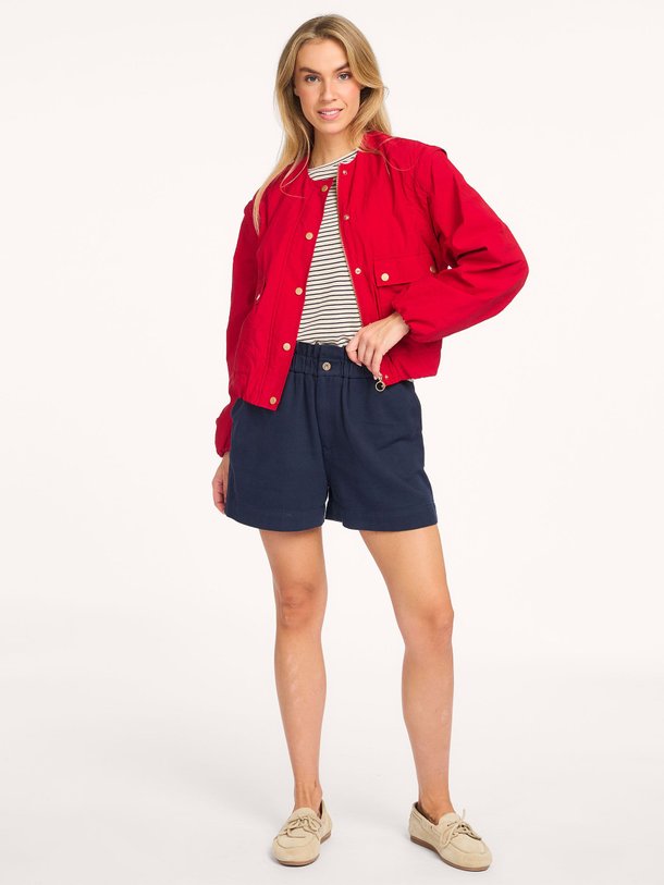 Ontdek de Maggie geweven jasje van By-Bar in de kleur Rood bij Orangebag. Op werkdagen voor 21:45 besteld, morgen in huis.