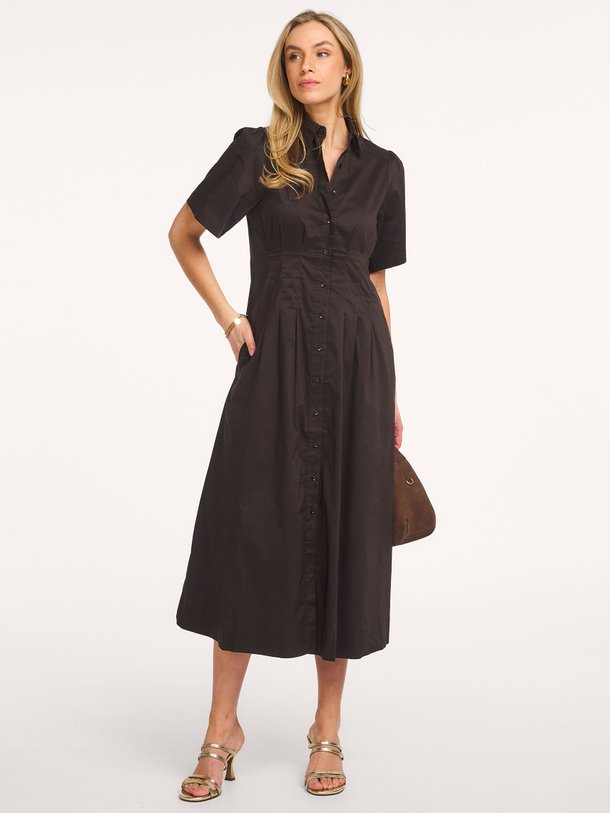 Ontdek de Baia katoenmix jurk van Neo Noir in de kleur Donkerbruin bij Orangebag. Op werkdagen voor 21:45 besteld, morgen in huis.