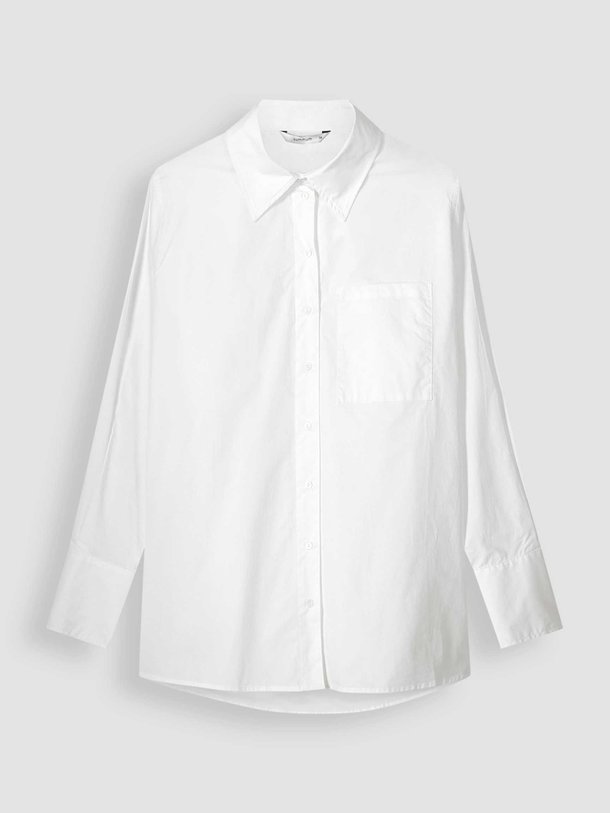 Ontdek de Crispy katoenen poplin blouse van Summum in de kleur wit bij Orangebag. Op werkdagen voor 21:45 besteld, morgen in huis.