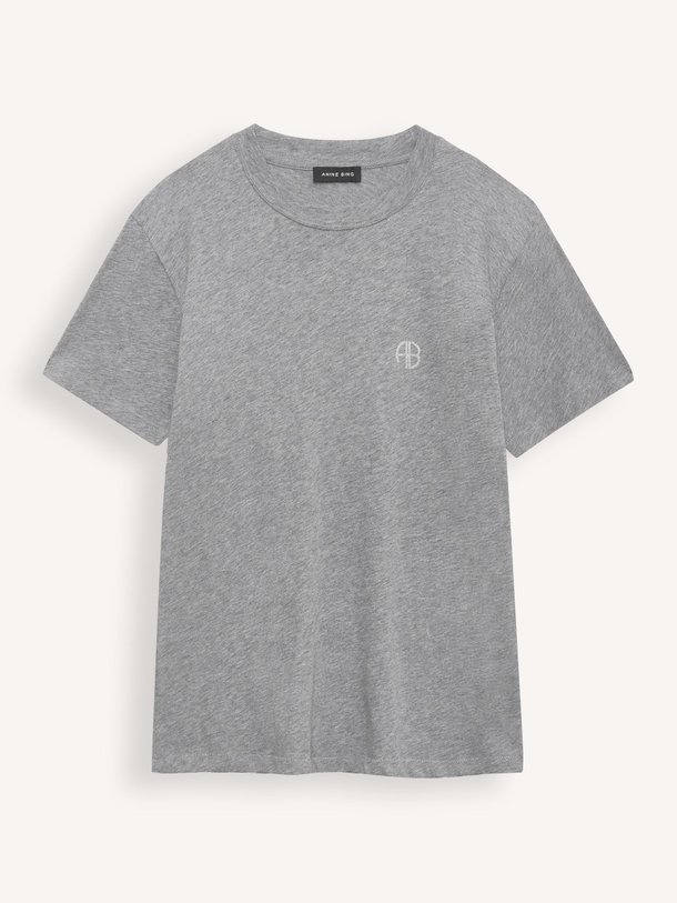 Ontdek de Wagner katoenen gemêleerd T-shirt van Anine Bing in de kleur Grijs bij Orangebag. Op werkdagen voor 21:45 besteld, morgen in huis.