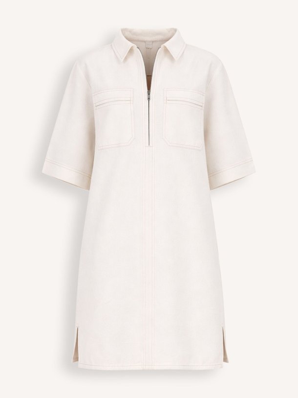 Ontdek de Philipe katoenen twill jurk van By-Bar in de kleur Off-white bij Orangebag. Op werkdagen voor 21:45 besteld, morgen in huis.