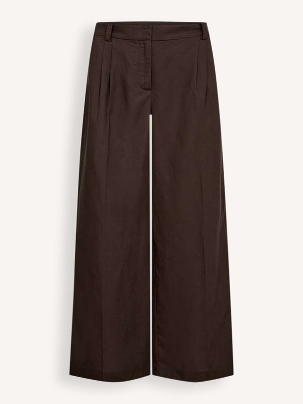 Ontdek de Natu lyocell/linnenmix broek van Copenhagen Muse in de kleur Donkerbruin bij Orangebag. Op werkdagen voor 21:45 besteld, morgen in huis.