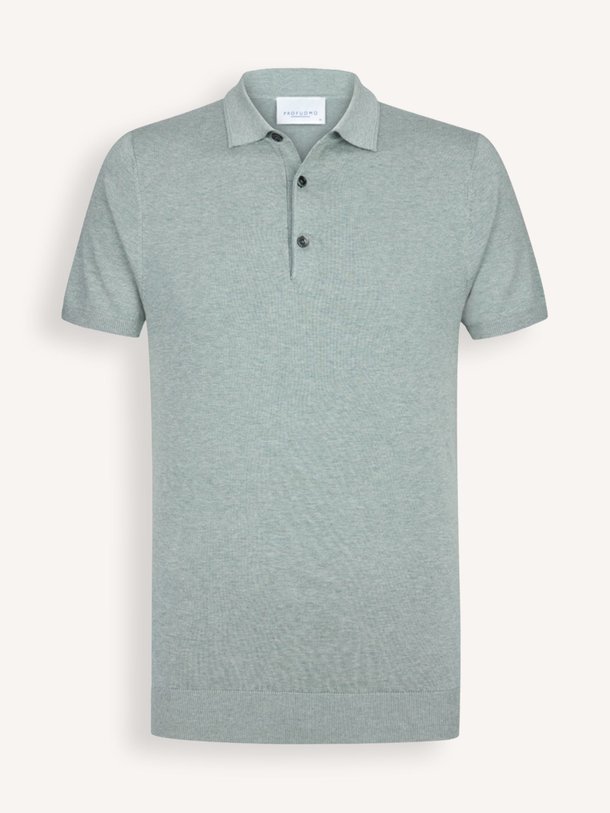 Ontdek de Tencel/zijdenmix gemêleerde polo van Profuomo in de kleur groen bij Orangebag. Op werkdagen voor 21:45 besteld, morgen in huis.