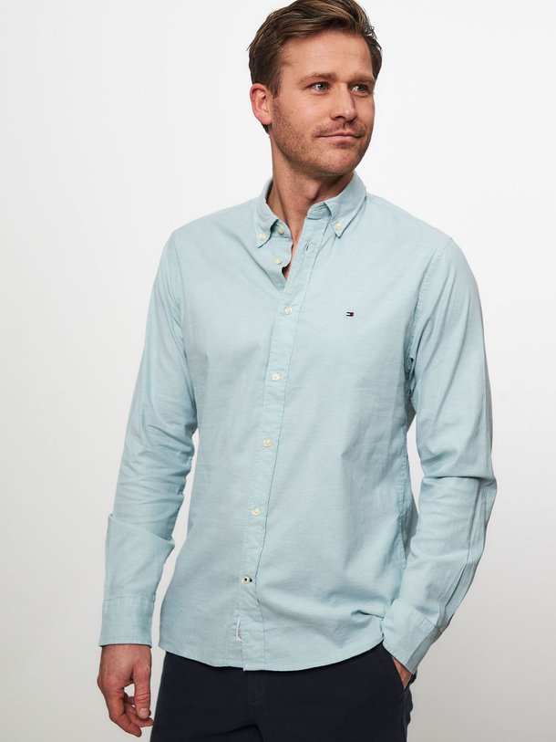 Ontdek de Katoenmix overhemd van Tommy Hilfiger in de kleur lichtgroen bij Orangebag. Op werkdagen voor 21:45 besteld, morgen in huis.
