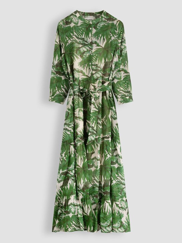 Ontdek de Nee viscosemix maxi jurk met print van Lollys Laundry in de kleur groen bij Orangebag. Op werkdagen voor 21:45 besteld, morgen in huis.