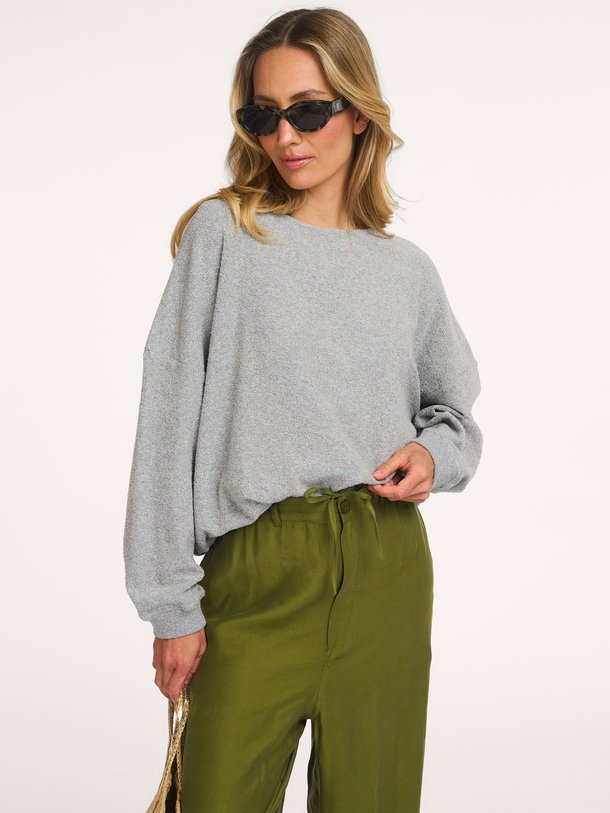 Ontdek de Cluway, katoenmix bouclé sweater van American Vintage bij Orangebag. Op werkdagen voor 21:45 besteld, morgen in huis.