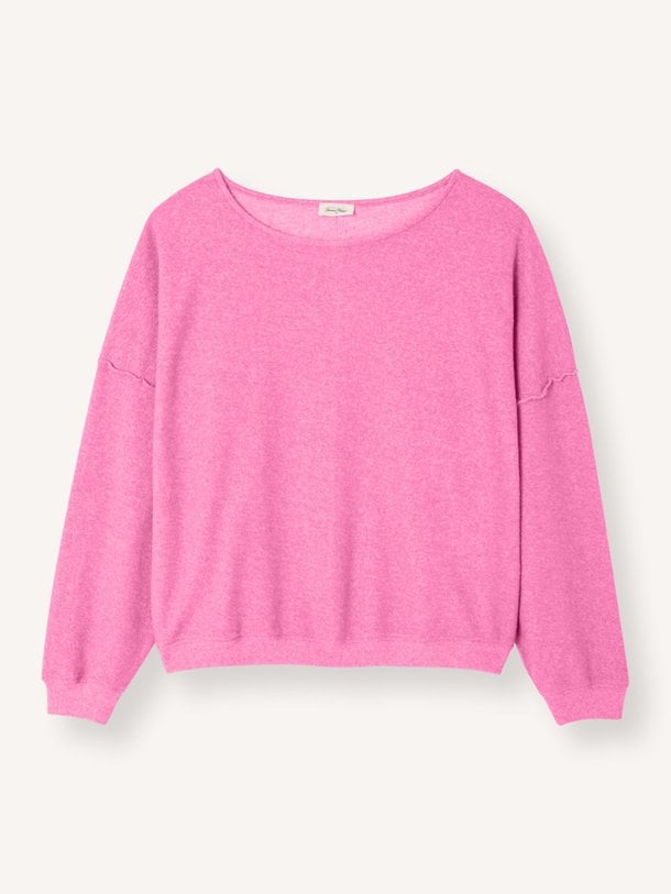 Ontdek de Cluway katoenmix bouclé sweater van American Vintage in de kleur Roze bij Orangebag. Op werkdagen voor 21:45 besteld, morgen in huis.
