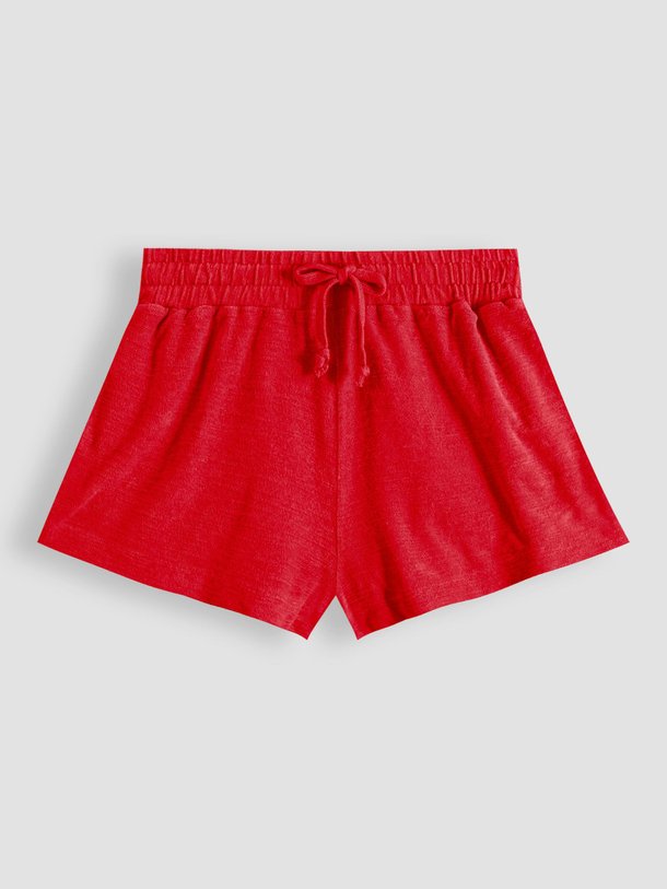 Ontdek de Katoenen badstof short van Speezys in de kleur rood bij Orangebag. Op werkdagen voor 21:45 besteld, morgen in huis.