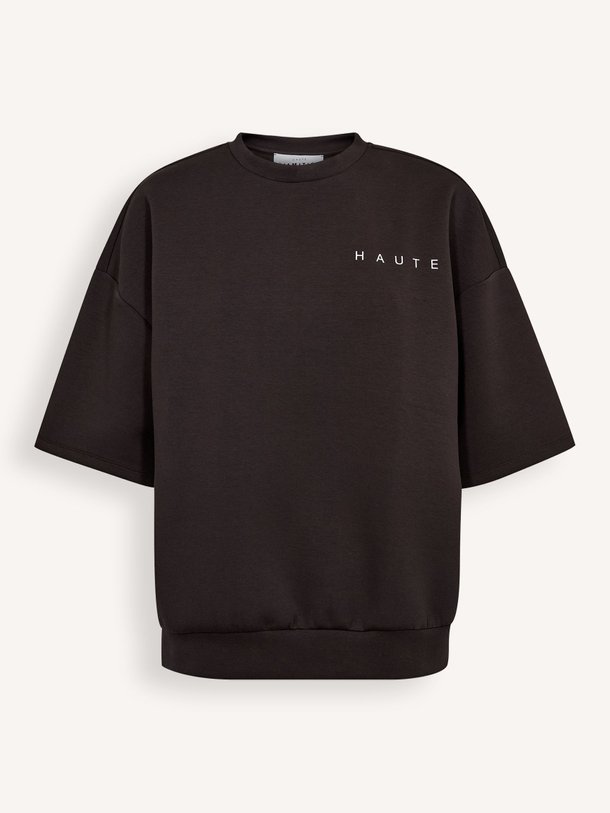 Ontdek de Katoenmix sweater van Haute L'Amitié in de kleur Antraciet bij Orangebag. Op werkdagen voor 21:45 besteld, morgen in huis.