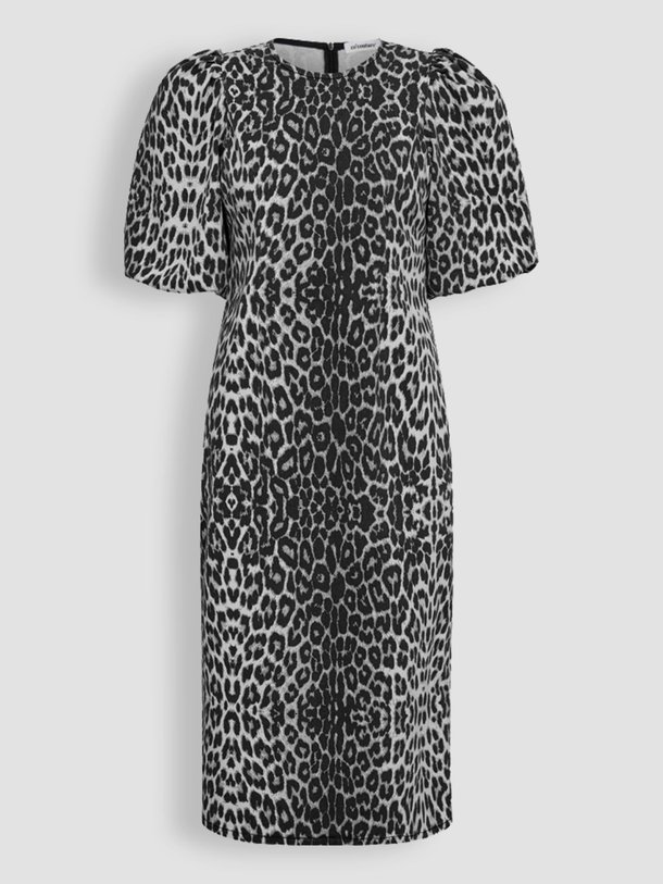Ontdek de Leo katoenmix leopard jurk van Co'Couture in de kleur donkergrijs bij Orangebag. Op werkdagen voor 21:45 besteld, morgen in huis.