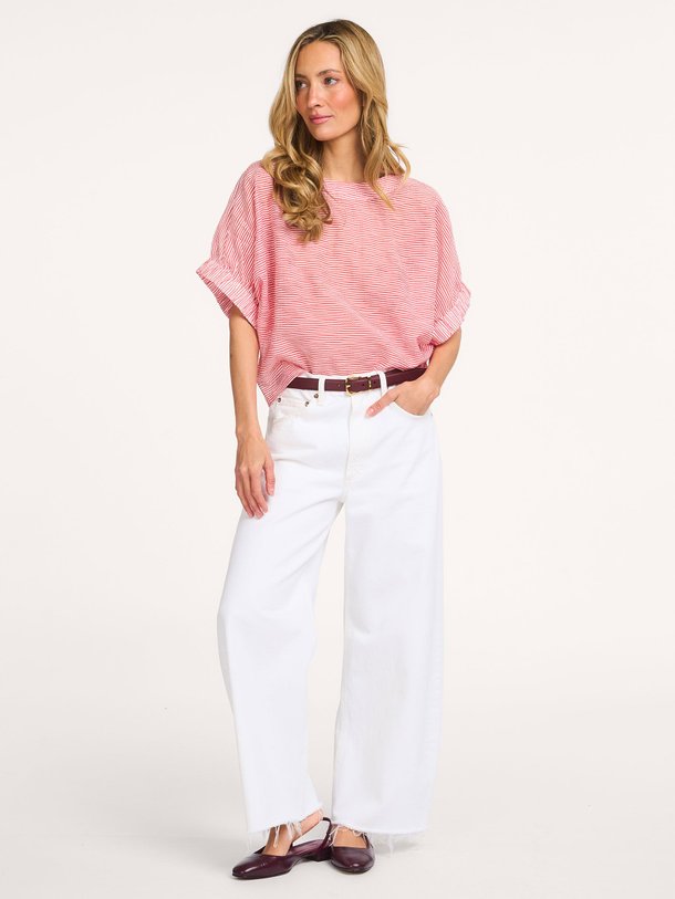 Ontdek de Geraldine viscosemix top van Nathalie Vleeschouwer in de kleur Rood bij Orangebag. Op werkdagen voor 21:45 besteld, morgen in huis.