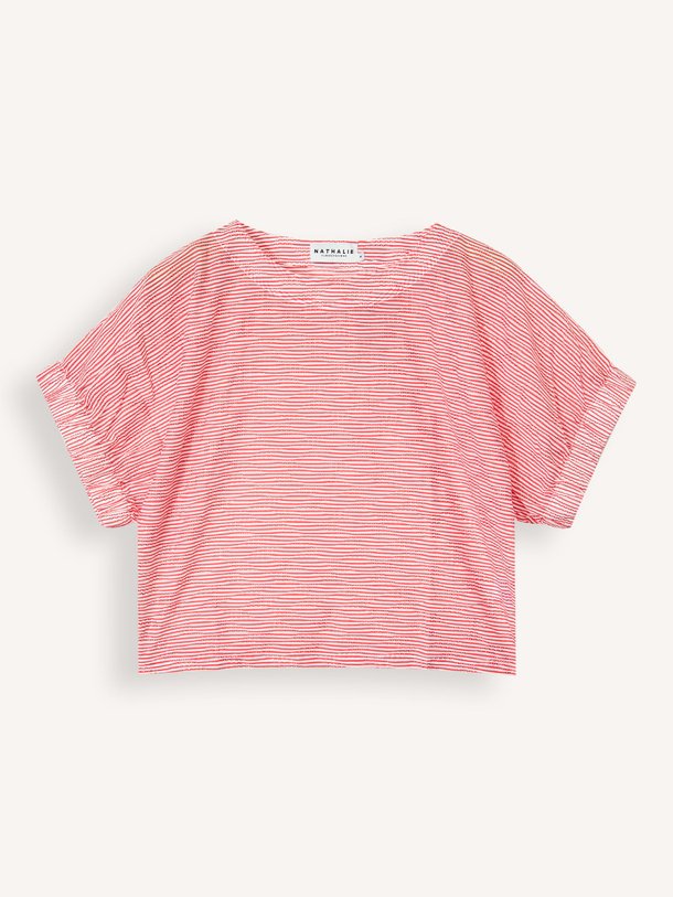Ontdek de Geraldine viscosemix top van Nathalie Vleeschouwer in de kleur Rood bij Orangebag. Op werkdagen voor 21:45 besteld, morgen in huis.